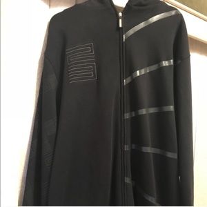 Air Jordan spacejam 11 dual side zip up sweatshirt